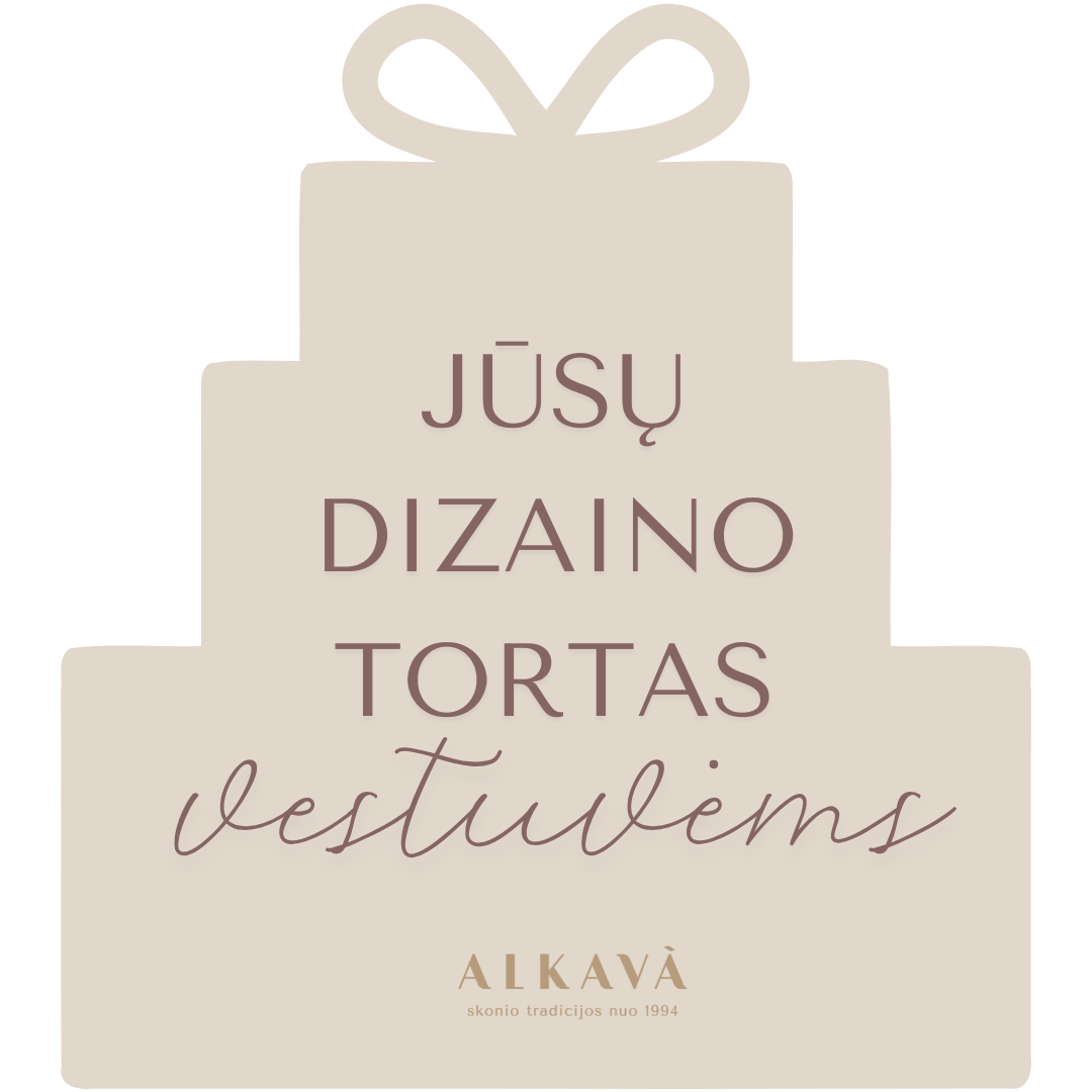 Individualaus puošimo tortas VESTUVĖMS, nuo 45 Eur/kg