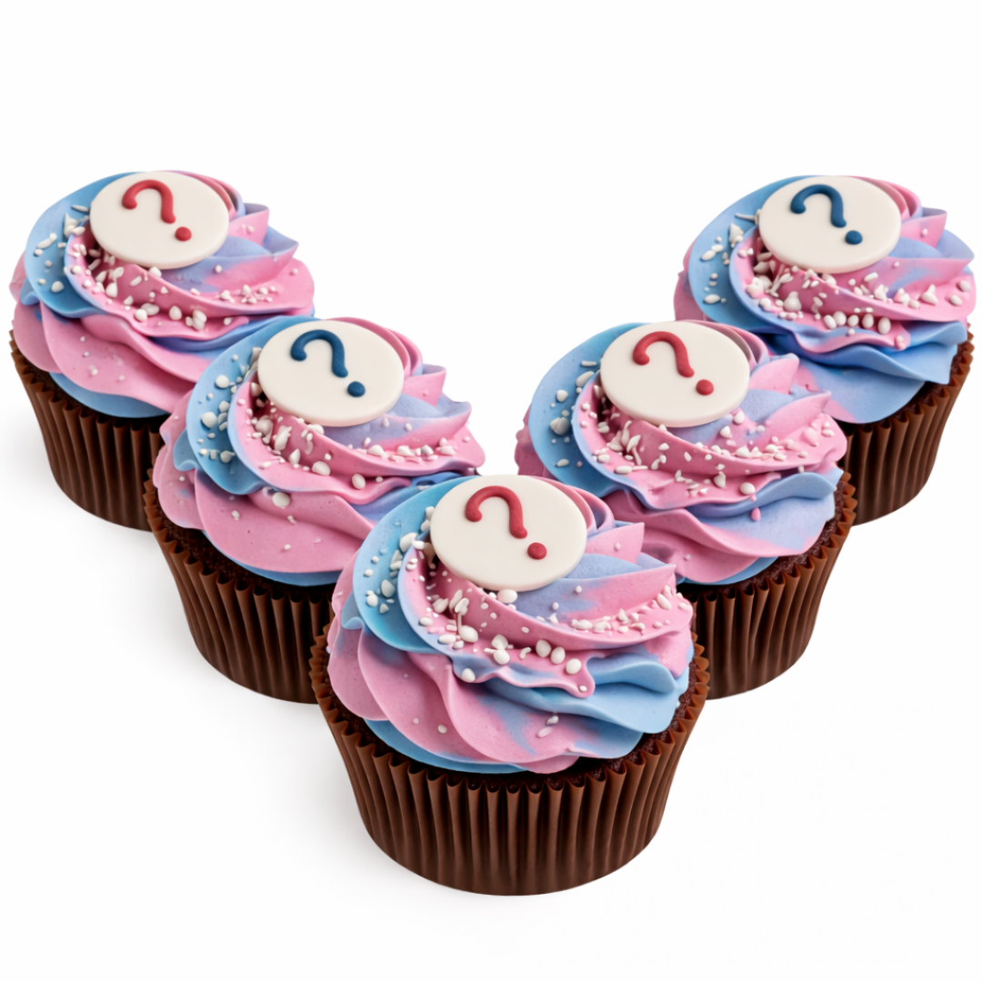 Lyties atskleidimo keksiukai SU KLAUSTUKAIS, 3,5 Eur/vnt.