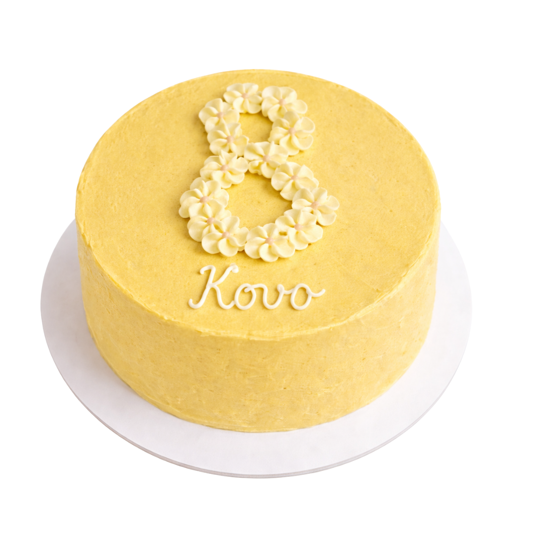 Tortas su gėlytėmis ir Kovo 8 užrašu, 37 Eur/kg