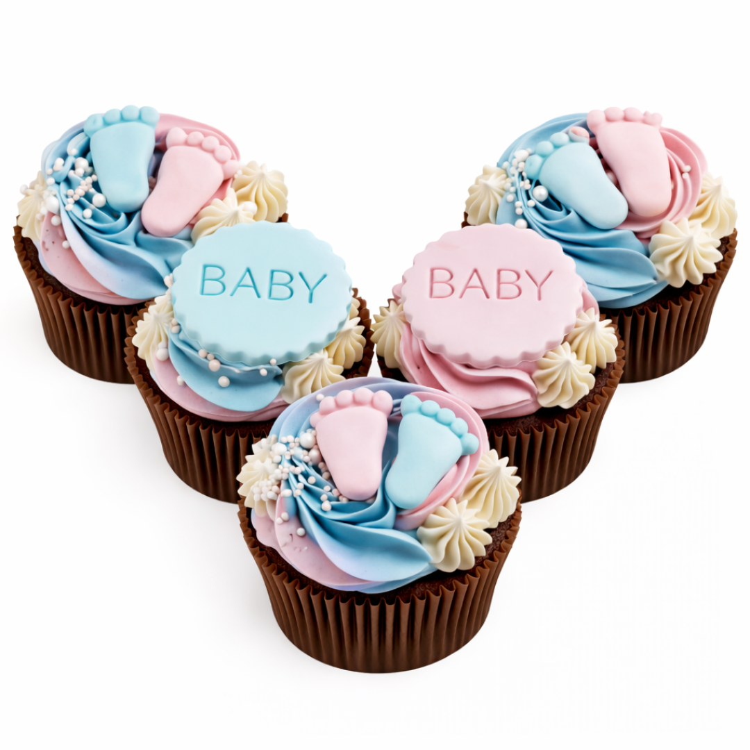 Lyties atskleidimo keksiukai SU PĖDUTĖMIS, 3,5 Eur/vnt.