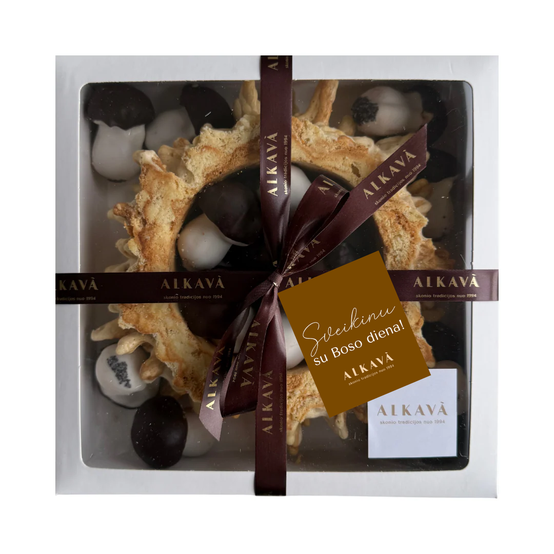 Šakočio ir grybukų rinkinys SU BOSO DIENOS kortele