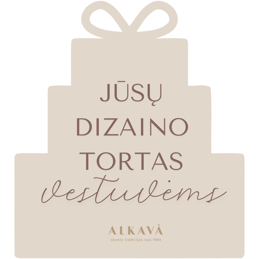 Individualaus puošimo tortas VESTUVĖMS, nuo 45 Eur/kg