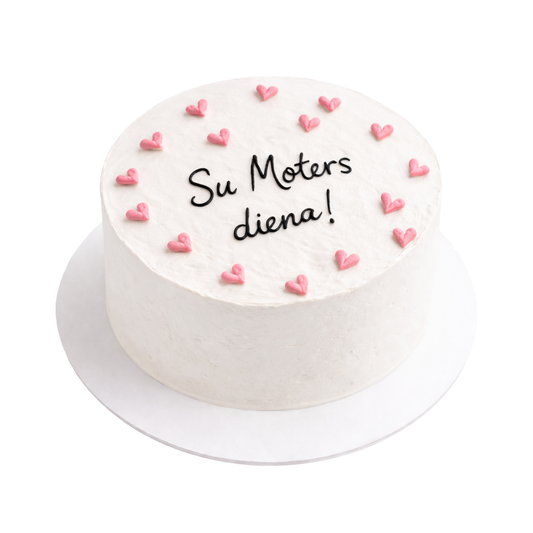 Tortas su gėlytėmis ir Moters dienos užrašu, 37 Eur/kg