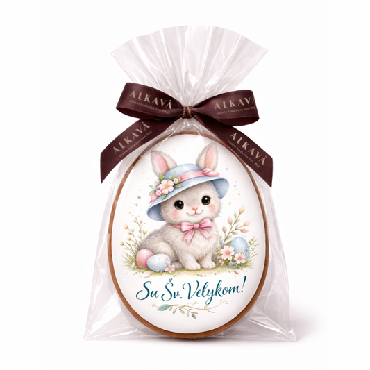 Velykinis meduolis - Kiškutis su skrybėle