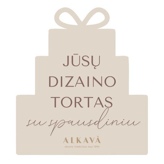 Individualaus puošimo tortas SU HORIZONTALIU SPAUSDINIU, 37 Eur/kg