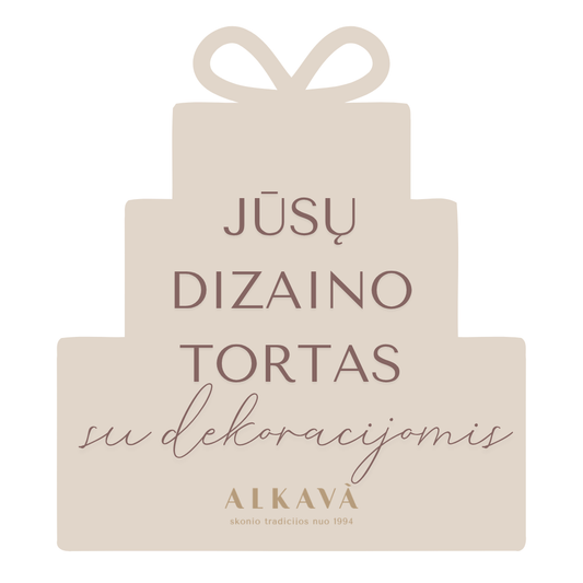 Individualaus puošimo tortas SU DEKORACIJOMIS, nuo 40 Eur/kg