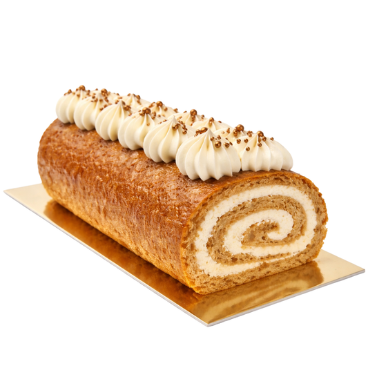 Karamelinis varškės vyniotinis su obuoliais