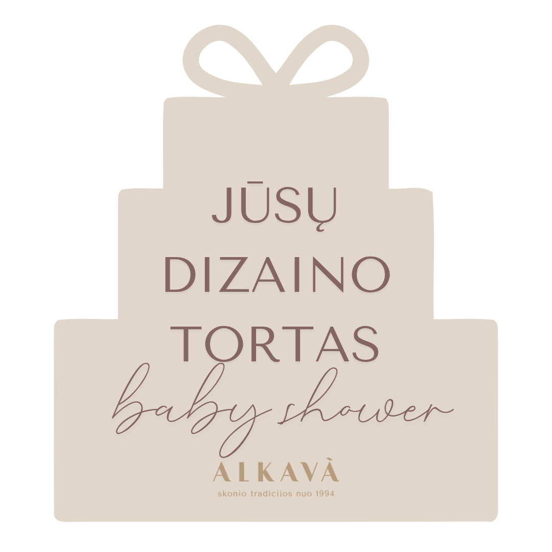 Individualaus puošimo BABY SHOWER tortas, nuo 40 Eur/kg