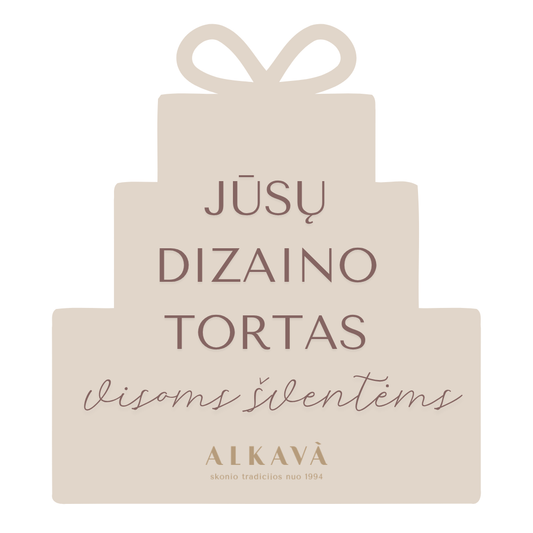Individualaus puošimo ŠVENTINIS tortas, nuo 40 Eur/kg