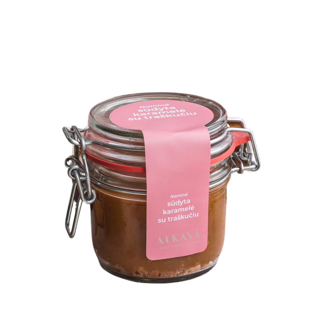 Naminė sūdyta karamelė su traškučiu