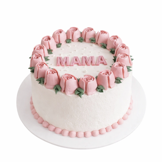 Tortas MAMA su tulpėmis, 37 Eur/kg