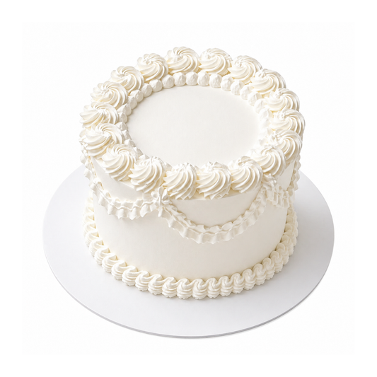 Vintažinis tortas su prabangiu grietinėlės puošimu, 37 Eur/kg