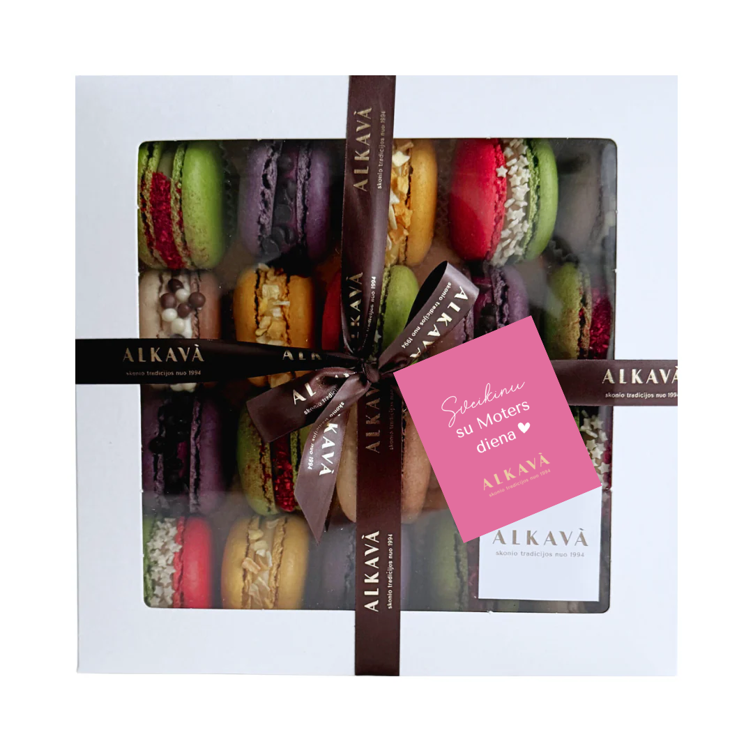 Macarons rinkinys SU MOTERS DIENOS kortele, 20 vnt.