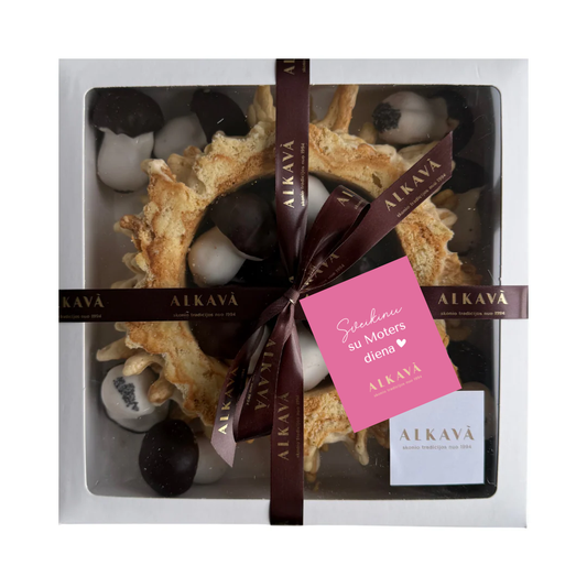 Šakočio ir grybukų rinkinys SU MOTERS DIENOS kortele