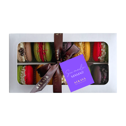 Macarons rinkinys SU MAMOS dienos kortele, 12 vnt.