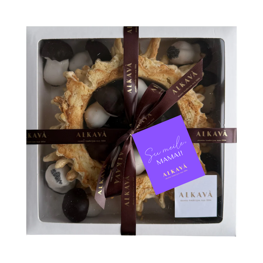 Šakočio ir grybukų rinkinys SU MOTERS DIENOS kortele