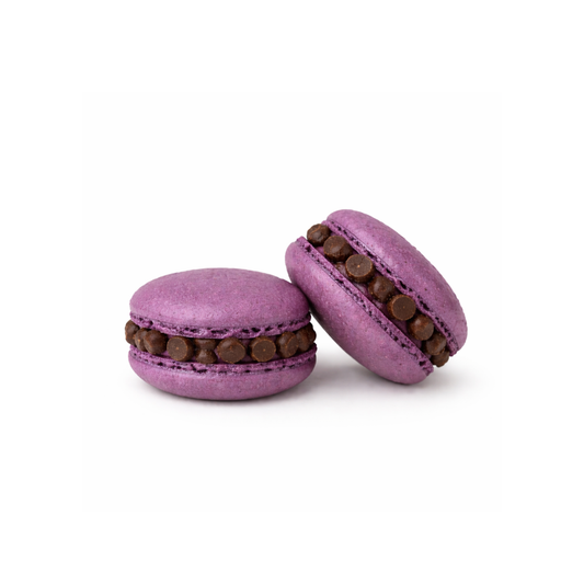 Juodųjų Serbentų-Šokolado Macarons