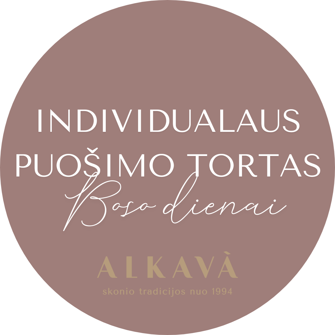 Individualaus puošimo tortas BOSO DIENAI, nuo 40 Eur/kg
