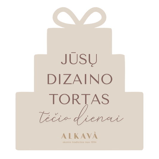Individualaus puošimo tortas TĖČIO DIENAI, nuo 40 Eur/kg