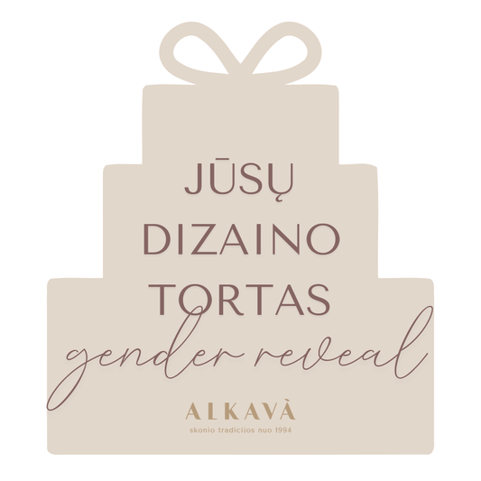 Individualaus puošimo tortas LYTIES ATSKLEIDIMUI, nuo 40 Eur/kg
