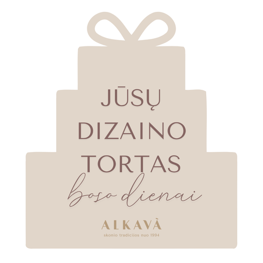 Individualaus puošimo tortas BOSO DIENAI, nuo 40 Eur/kg