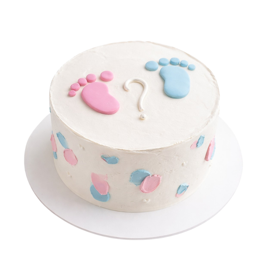 Lyties atskleidimo tortas SU PĖDUTĖMIS, 37 Eur/kg
